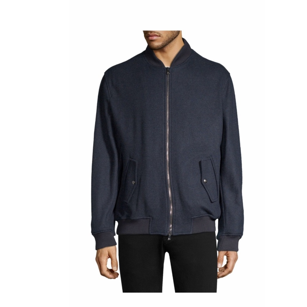 Isaia Cashmere Blend Bomber Jacket